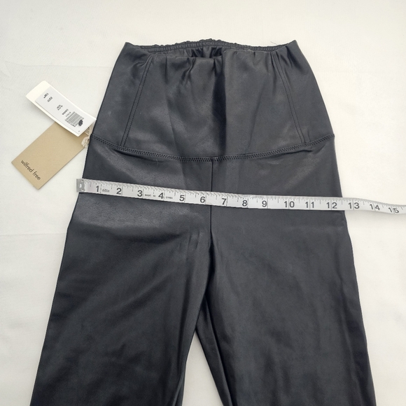 Aritzia Wilfred Free Daria Pant XS Tall Black Vegan Leather Legging NWT - Picture 10 of 11
